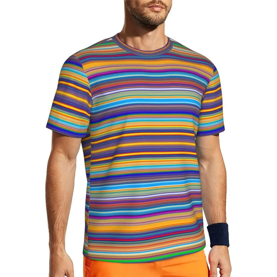 Gym T Shirt For Men Mondrian Line T-Shirts